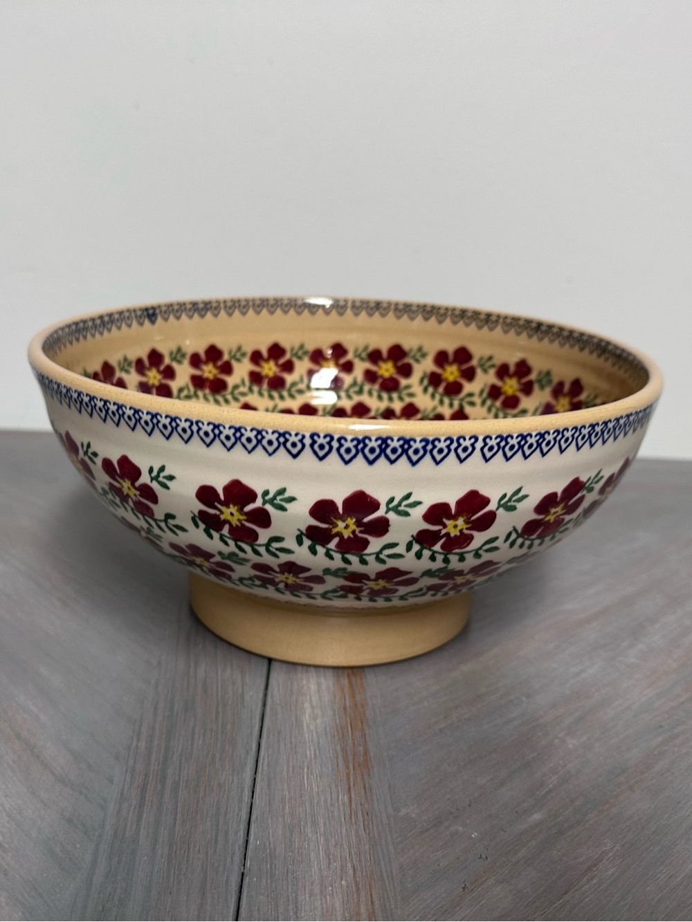 Nicholas Mosse Handmade Pottery Old Rose Design Bowl made in Ireland